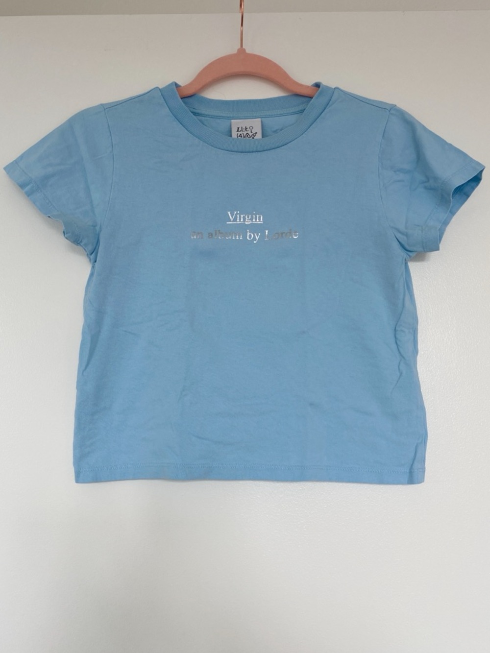 Lorde Virgin album merch shirt— ‘Archetypal’ blue baby tee size small